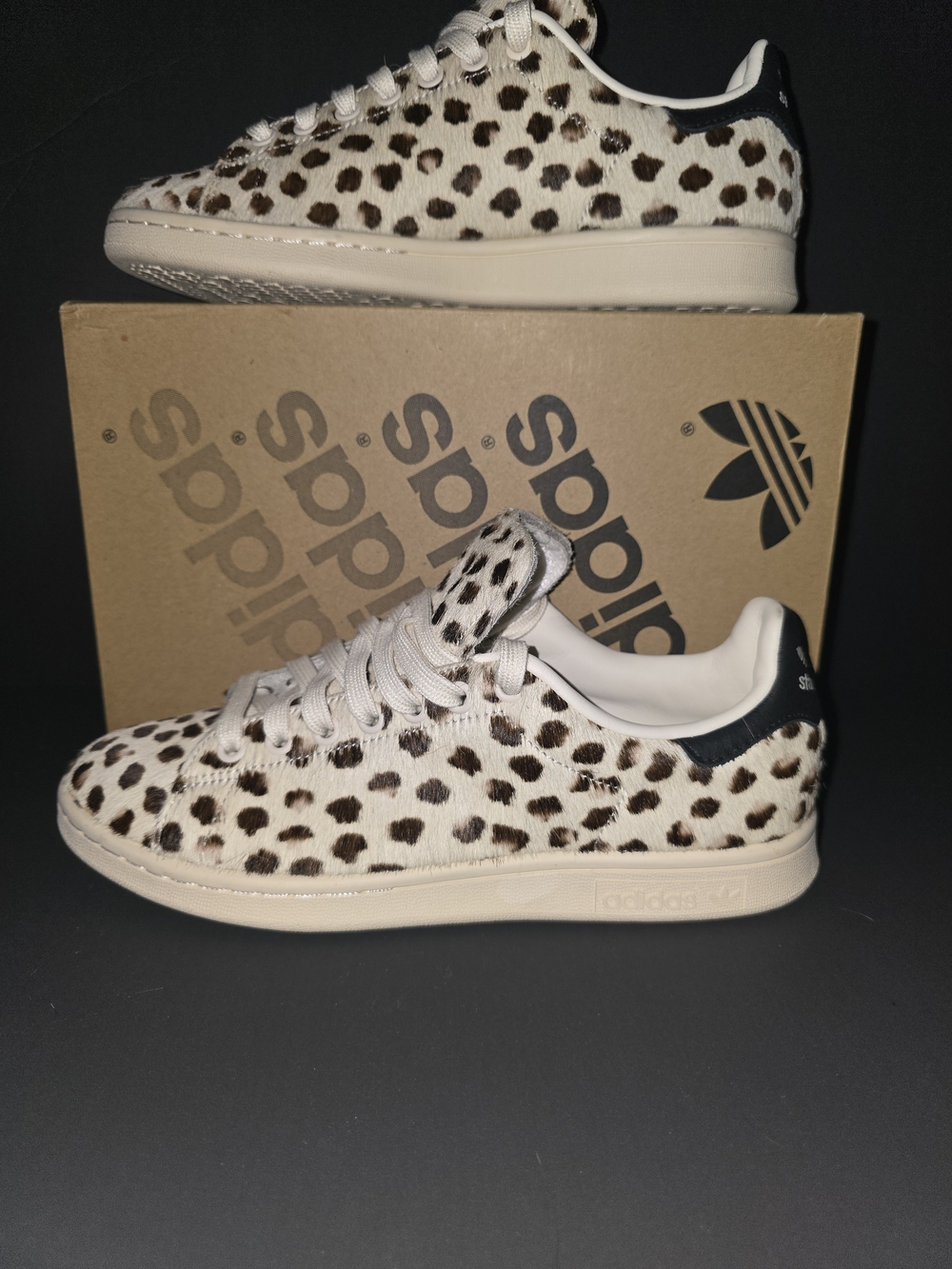Lowest Price RARE!Adidas Stan Smith Pony Hair Leopard Sneakers 6.5M Fits 8W NEW